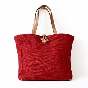 Y2K Red Knit Shoulder Bag – Brazilian Brand